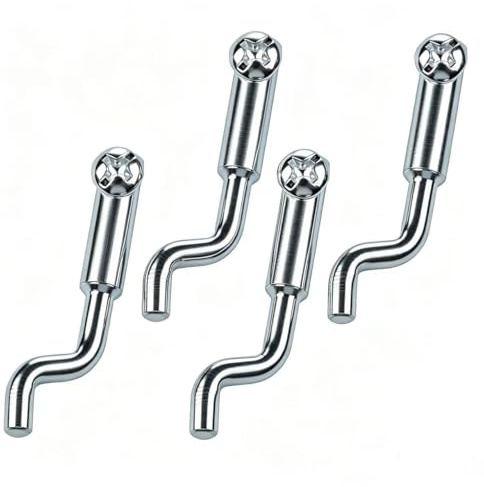Kontazmi 4 Stück Metall Bowdenzug Endstück Z-Form Verstellbarer Z-Kopf Für 1,5-2,5 mm Kabel Universelles Ersatzteil Für Rasenmäher, Mini-Bike, Go-Kart, Motor, Bremskabel Und Gaszug
