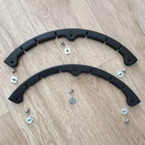 NEIQIUWING 2er-Pack Schutzleiste für Snowboard, Skateboard, Longboard und Ski, Kunststoff, 30,5 cm / 33,5 cm / 21,5 cm / 20,5 cm, Schwarz, mit Schraubenbefestigung, für Nose Guard