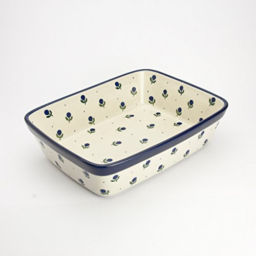 Polish Pottery 25cm x 19cm Small Lasagne Oven Serving Dish - Sloeberry