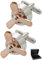 Manschettenknöpfe Herren Flugzeug - Mit Box - Flugzeugpropeller - 18k Vergoldet Propeller - Langlebiges Messing - Silber und Gold Farben - Ein Paar