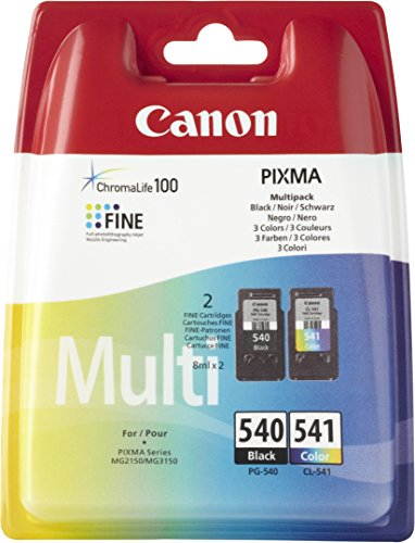 CANON PG-540 / CL-541 Tinte schwarz und farbig Standardkapazität combopack blister ohne Alarm