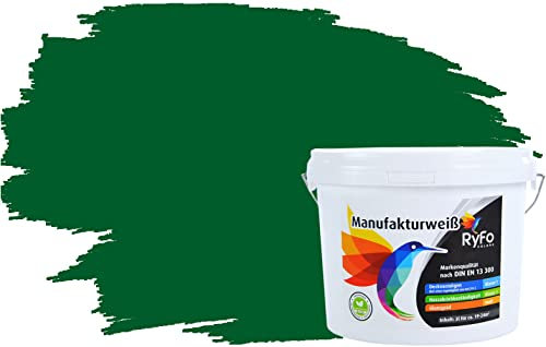 RyFo Colors Manufakturweiß Trend Dunkelgrün 3l, 1 L reicht für ca. 8 m²