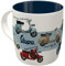 Nostalgic-Art Retro Kaffee-Becher, 330 ml, Vespa – Model Chart – Geschenk-Idee für Roller-Fans, Original Lizenzprodukt (OLP), Keramik-Tasse, Vintage Design