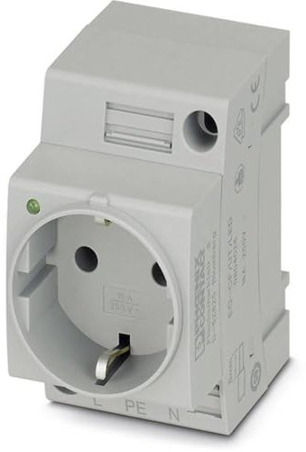 Prise 2P+T modulaire Phoenix Contact EO-CF/UT/LED gris 1 pc(s)