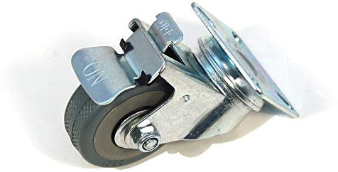 4x Möbelrolle mit Bremse Lenkrolle Bockrolle Industrierolle Transportrolle 50mm