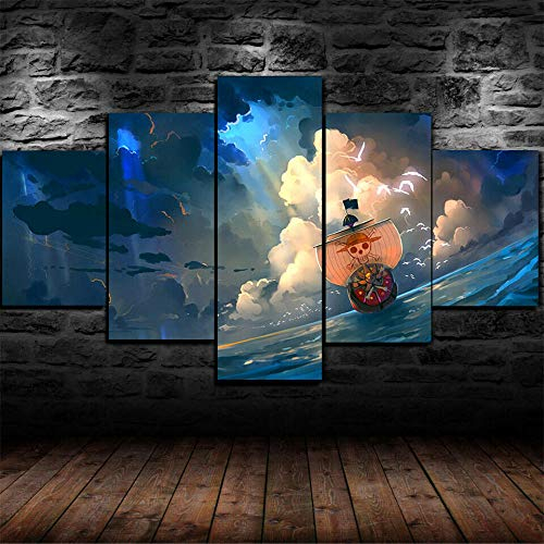 LIVELJ Puzzle 5 teilig Bilder wandbild Leinwandbild wandbilder Wohnzimmer Schlafzimmer Wand Dekoration XXL Tapete/One Piece Senri/gerahmt Gesamtgröße: (H-80 cm x M/B-150 cm)