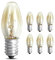 FOXNSK 6 Pack Replacement Scentsy Light Bulbs Small Screw in for Electric Wax Burner E14 10W 2700K Warm Light Up to 8000H Wax Melt Warmer Light Bulbs Edison Screw Bulbs