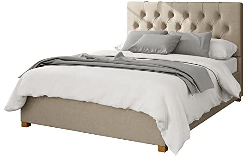 Aspire Beds Ottoman - 6 Diamond - Eire Linen - Natural - 50