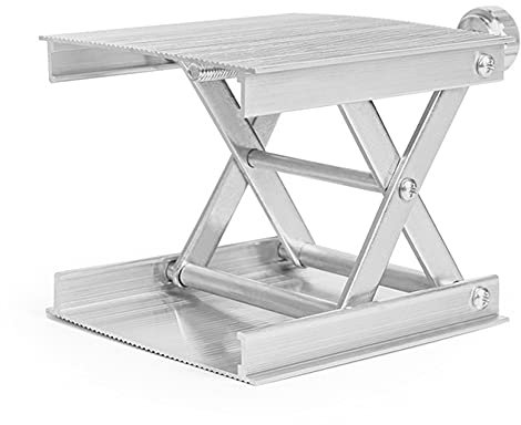 SOBW Máquina de madera Router Lifter Grabado ajustable Plataforma de elevación de laboratorio (Plata)