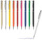 sin4sey 10er Set Kugelschreiber - schlankes Design - edler Aluminium Kugelschreiber (Farben-Mix)