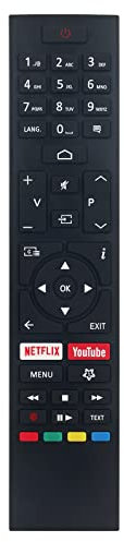 Telecomando sostitutivo RC43157 Adatta per Hitachi TV Android 24HAE2250 32HAE2250 43HAE4251 and JVC 4K Ultra HD TV Android LT-55VA3035 LT-43VA3035 LT-50VA3035 and Orava TV or Edenwood TV Remote