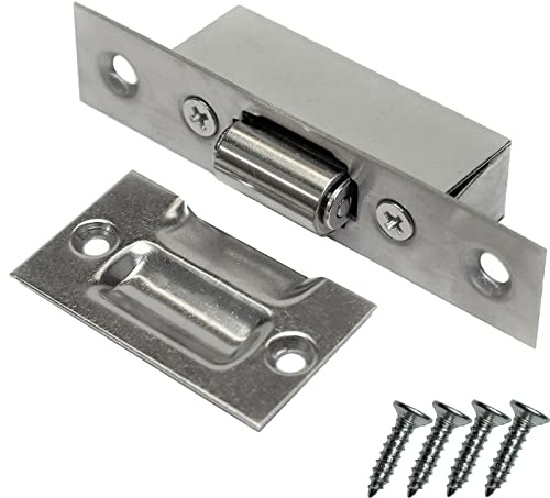 ZYWUOY Türriegel Schloss, Edelstahl Türriegel Schrank Schrank Roller Verriegelung Holz Türstopper für Holztüren, Vitrinen