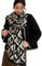 EROSTIMO Schal für Damen, Kaschmir-Haptik, Schal, Wollmischung, Schal, Muster, bedruckt, Winter, dicke Übergrößen-Wraps, Moon Black