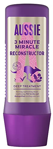 Aussie 3 Minute Miracle Reconstructor Vegan Deep TreatmentHaarmaske für trockenes und geschädigtes Haar mit australischem Macadamianussöl, 225 ml