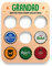 Beecreative Beer Cap Collector Coaster - Personalised Wooden Beer Coaster - Beer Gift for Dad, Grandad, Uncle - Birthday Gift for Him
