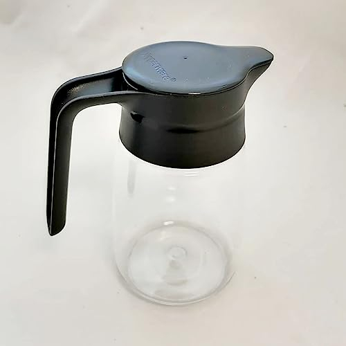 Tupperware TupperTime, brocca da 350 ml, trasparente, trasparente, nero, elegante, trasparente, latte e acqua
