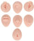 Sonew Kit de Pratique de Piercing Corporel, Modèle de Langue et de Nombril en Silicone pour la Pratique du Piercing, Kit Piercing(Couleur de peau claire)