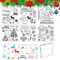 Silikonstempel Clear Stamp Weihnachten Deutsch Sprüche Set Stempel Silikon Clear Stempel Stempelset mit Stempelblock für DIY Dekoration Bullet Journal Scrapbooking Fotoalbum 6 Stück