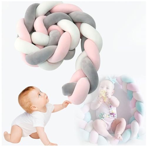 Gewebte Bettschlange FüR Antikollisionskopf Baby Bett Schlange Ideal Zum Verschenken Und Dekorieren,C-200CM