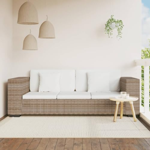 UTSRABFA Sofa Sitzbank Esszimmer Cord Sofa Küchensofa 8-TLG. 3-Sitzer Sofa Set Echt Rattan Geeignet für Café, Wohnzimmer, Gästezimmer, Büro