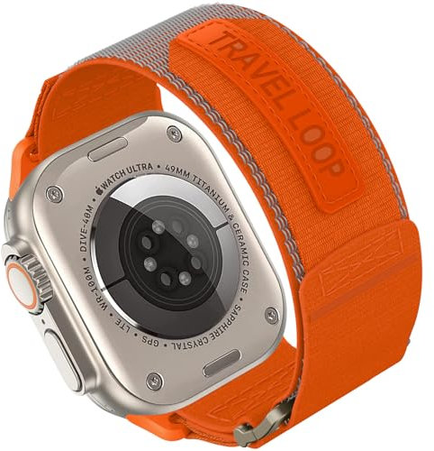 Correa para Apple Watch Ultra 2 49mm Nylon, Pulseras Ultra Ancha Banda Velcro de Repuesto Sport Nylon Correa para iWatch Ultra 49mm 46mm 45mm 44mm 42mm Apple Watch SE 2 Series 10 9 8 7 6 5 4 3 2 1 SE