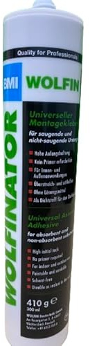 Wolfinator BMI Montagekleber 410 g/300 ml Dachdichtung grau