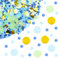 ParPix 50g Runde Bunt Streudeko, 2,5cm Konfetti Glitzer mit 4 Verschiedenen Farben, Confetti Geburtstag Hochzeit Tischdeko, Konfetti für Valentinstag, Ballondekoration