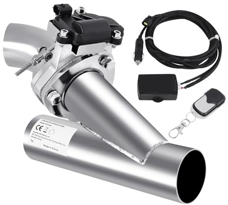H-YEEU 2.5 63 mm acero inoxidable escape eléctrico silenciador trasero válvula de escape sistema sistema con mando a distancia