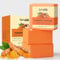 QUIYUM Savon au Curcuma Vitamine C,Contrôle de l'huile 3 Pièces Savon pour Visage au Anti Taches, pour Tous les Types de Peau, Nettoyage de la Peau du Visage et du Corps