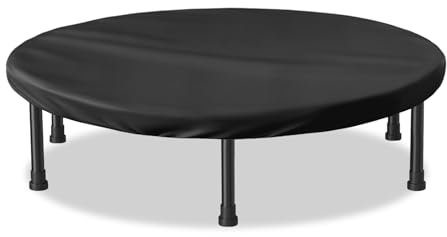 SoloToo Mini Trampoline Cover 48 Inch Waterproof Fitness Trampoline Cover for Adults - Not Spring Covers (Black)