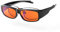 Goiteia 100% Orange Blue Light Blocking Fit over Glasses-Amber Tint Gaming Glasses for Better Sleep/Eyes Strain/Light Sensitive-Ultra Light (59 * 40mm)