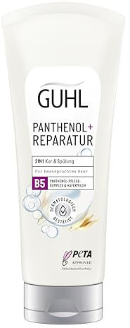 Guhl Panthenol + Reparatur 2-in-1 Kur & Spülung - Inhalt: 200 ml - Haartyp: beansprucht - Dermatologisch bestätigt