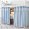XGOPTS Vorhang Hochbett Kinder Bettvorhang Hochbett für Mädchen Erwachsene Kinder Vorhänge für Bett Schlafsaal Bettvorhänge mit Organza Stoff Blau (200 x150 cm)