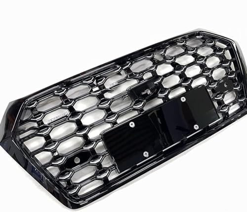 WNFVYP Griglia Paraurti Anteriore Auto per Audi Q5 2018,ABS Griglia Sportiva a Nido d'Ape,Radiatori Sostituzione Accessori Tuning Carrozzeria