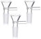 3PCS Glass Bong Bowl - 14mm Small Bong Bowl Adaptor for Water Pipes, Oil Rigs & Hookah, Reusable Bowl Piece Water Pipe Bowls, 14mm Male Glass Bong Bowl Adaptor, Bongs Accessories