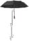 360° Rotatable Universal Umbrella Clamp for Pram/Pushchair/Bike/Baby Stroller/Wheelchair/Bicycle/Walker, Adjustable Stainless Steel Parasol Holder for 2.2-2.7cm Bar Diameter(2 Fold)