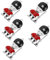 SUPVOX 5pcs Nutcracker Charms for DIY Crafts Stylish Christmas Jewelry Accessories Handmade Nutcracker Bracelet and Necklace Components for Holiday Decor and present Making