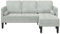 vidaXL 3-Sitzer Helles Graues Sofa | Ergonomisches Design | Fleckenresistent | Polyester | Bequeme Sitzgelegenheit | Für Wohnzimmer | Modern | Rechteckige Möbel | Für Innen