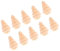 Sewroro 10stücke Weihnachtsbaum Peg Dolls Cake Toppers Für Festlichkeiten Personalisierbare Dekoration Für Weihnachtsfeiern Und Torten