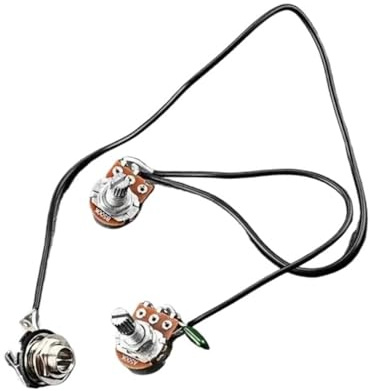 KWETVSH Professioneller Gitarrenkabelbaum F1FD Single Coil Pickup Harness für 3 4 Saiten Gitarre Einfach zu Bedienen