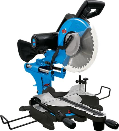 LEMAN - Sierra de Inglete Telescópica SOR310, Hoja 305 mm, Motor 2000 W, Mesa Giratoria 45° y Cabezal Inclinable
