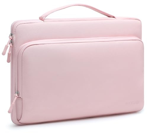 HYZUO 13,3-14 Pouces Sacoche Housses pour Ordinateur Portable, Rose Pâle | pour MacBook Pro 14 M5-M1 Pro/Max A3426 A3427 2026-2021, 13,3 MacBook Air/Pro, 13,8/13,5 Surface, 13 13,3 HP Dell Lenovo