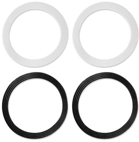 Lotsdonxia 4 Pcs Silicone Sink Plug Seals, 110mm O Ring Strainer Gaskets for Kitchen & Bathroom Basin Waste – Durable, Leak-Proof Replacements