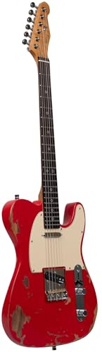 Henry's E-Gitarre Extra Leicht - Space II Aged TL-1N The Mars - Red