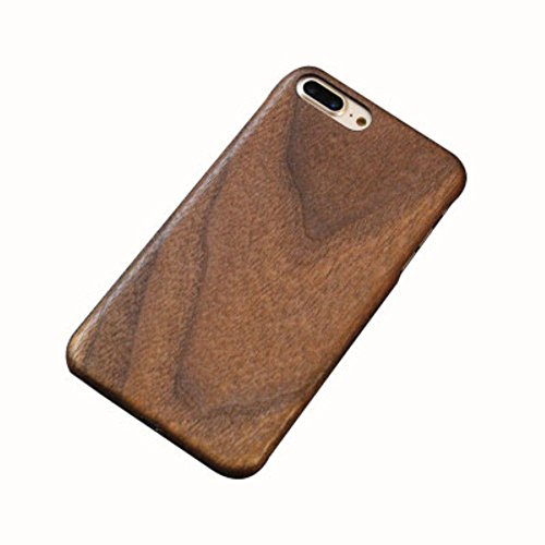 qichenlu Kugelsicher Aramidkern Walnussholz Echtholz Hülle Backcover kompatibel mit iPhone 8 Plus / 7 Plus,FSC zert. Naturholz Handyhülle aus Holz Hartschale Ultra Slim Wood Case