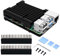 GeeekPi Raspberry Pi 4 Case per Raspberry Pi CNC Armor Case con raffreddamento passivo/dissipatore di calore per Raspberry Pi 4B (Nero)