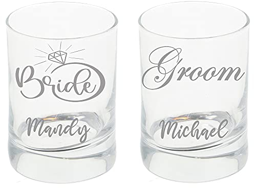 Always Looking Good Personalised Engraved Bride & Groom Bride & Bride Groom & Groom Wedding Gift Shot Glasses