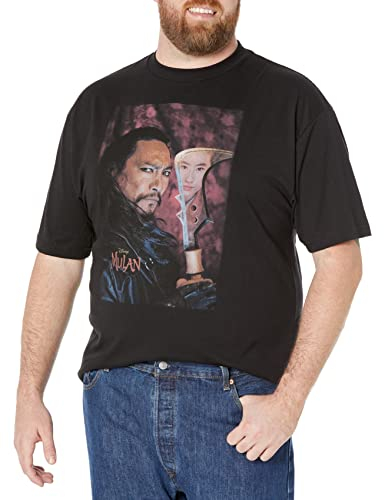 Disney Herren Bori Khan T-Shirt, schwarz, 5XL Groß Tall