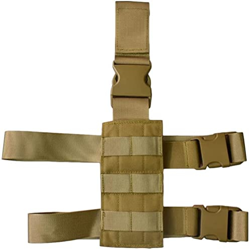 OAREA Taktische Molle Drop Bein Gun Holster Plattform Universal Magazine Beutel Oberschenkel -Rig -Adapter Schnellfreisetzung Jagdausrüstung (Color : TBLB15-T, Size : M)