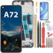 YHX-OU 6,50'' LCD para OPPO A72 CPH2067 Digitalizador Pantalla Táctil de Reemplazo con Herramienta de Instalación (Negro + Marco)